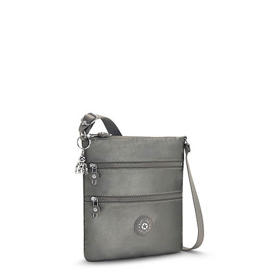 Kipling Keiko Metallic Crossbody Mini Tassen Grijs | België 1883DF